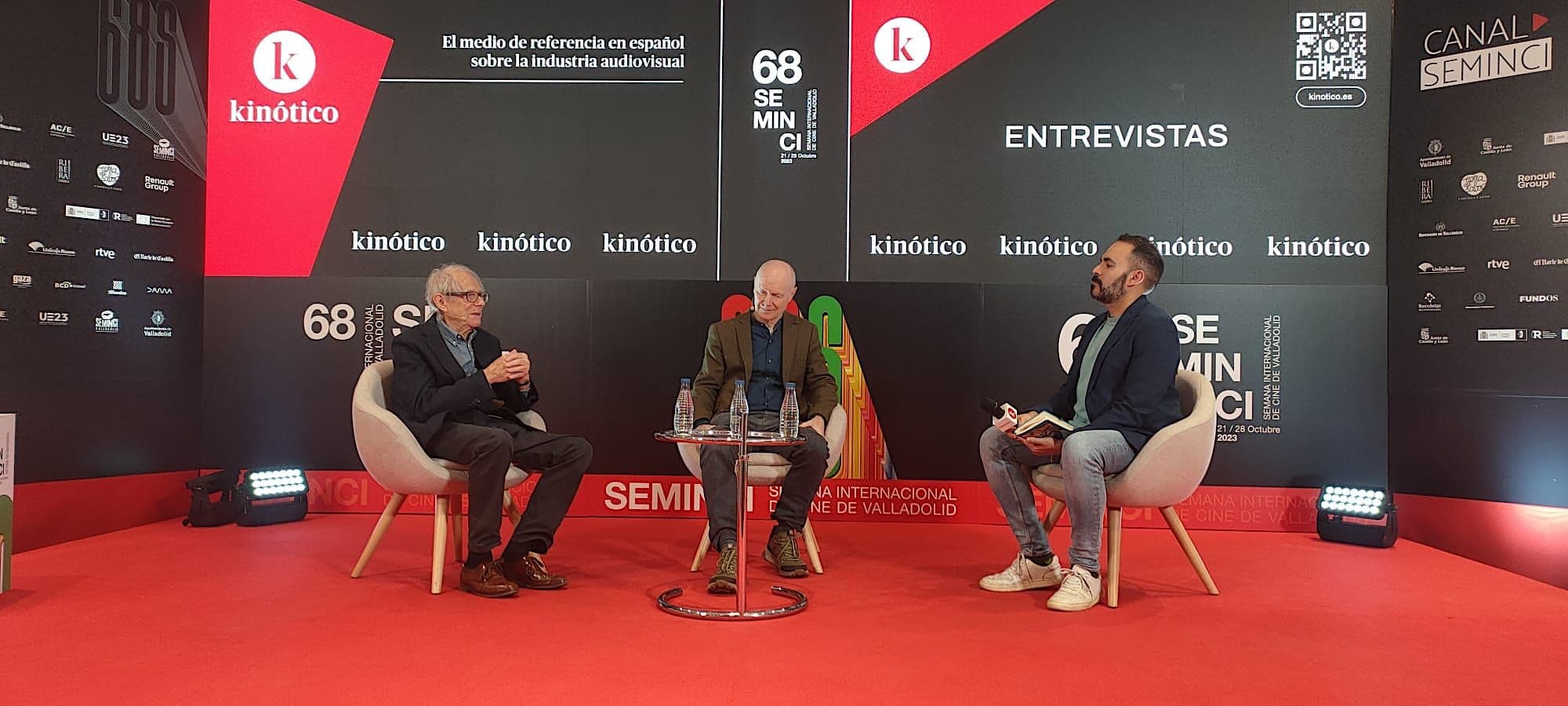 Ken Loach y Paul Laverty, director y guionista de 'El viejo roble', en su entrevista con Kinótico durante la Seminci