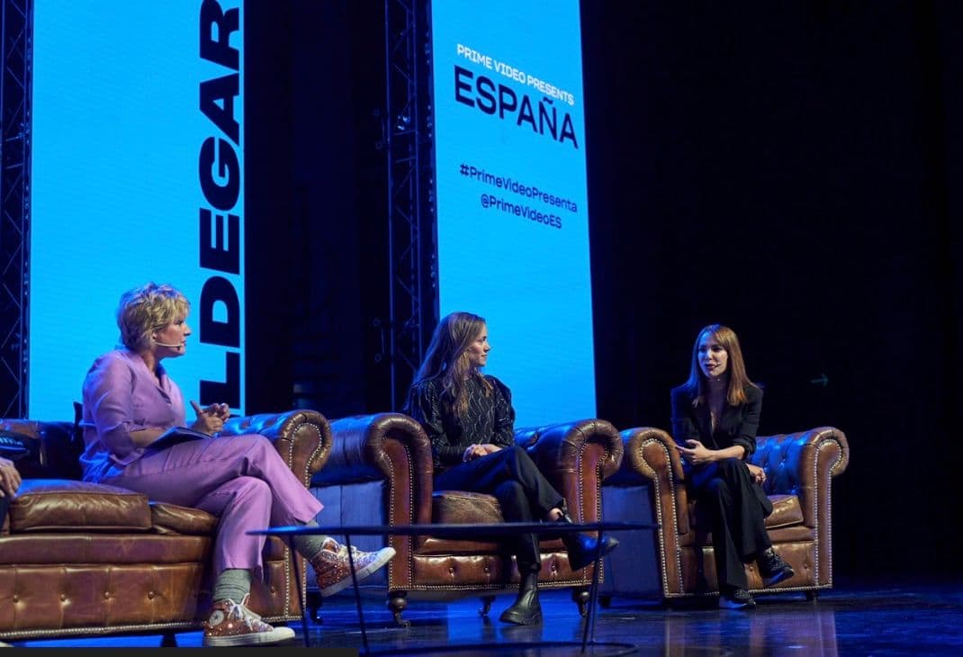 Tania Llasera, María Zamora y Paula Ortiz en el Prime Video Presenta