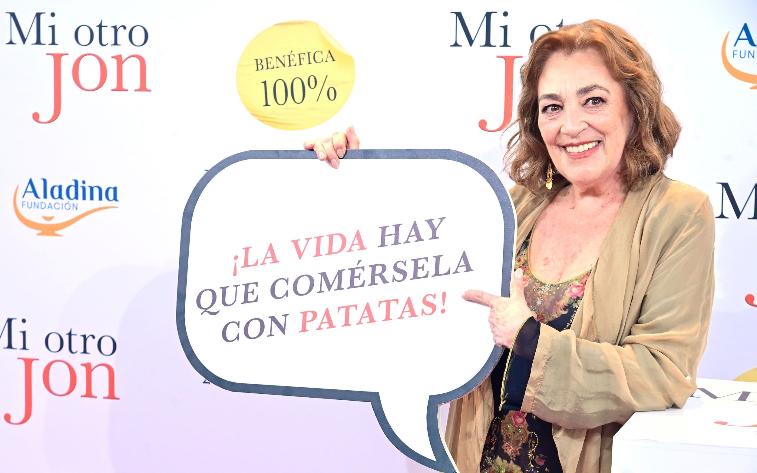 La actriz Carmen Maura, en el photocall promocional de la película 'Mi otro Jon'