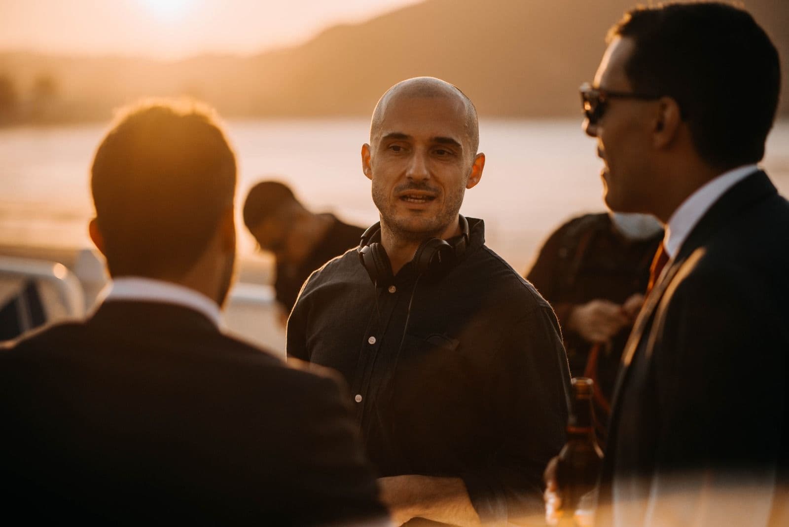 El director asturiano Diego Llorente, durante el rodaje de su película 'Notas sobre un verano'