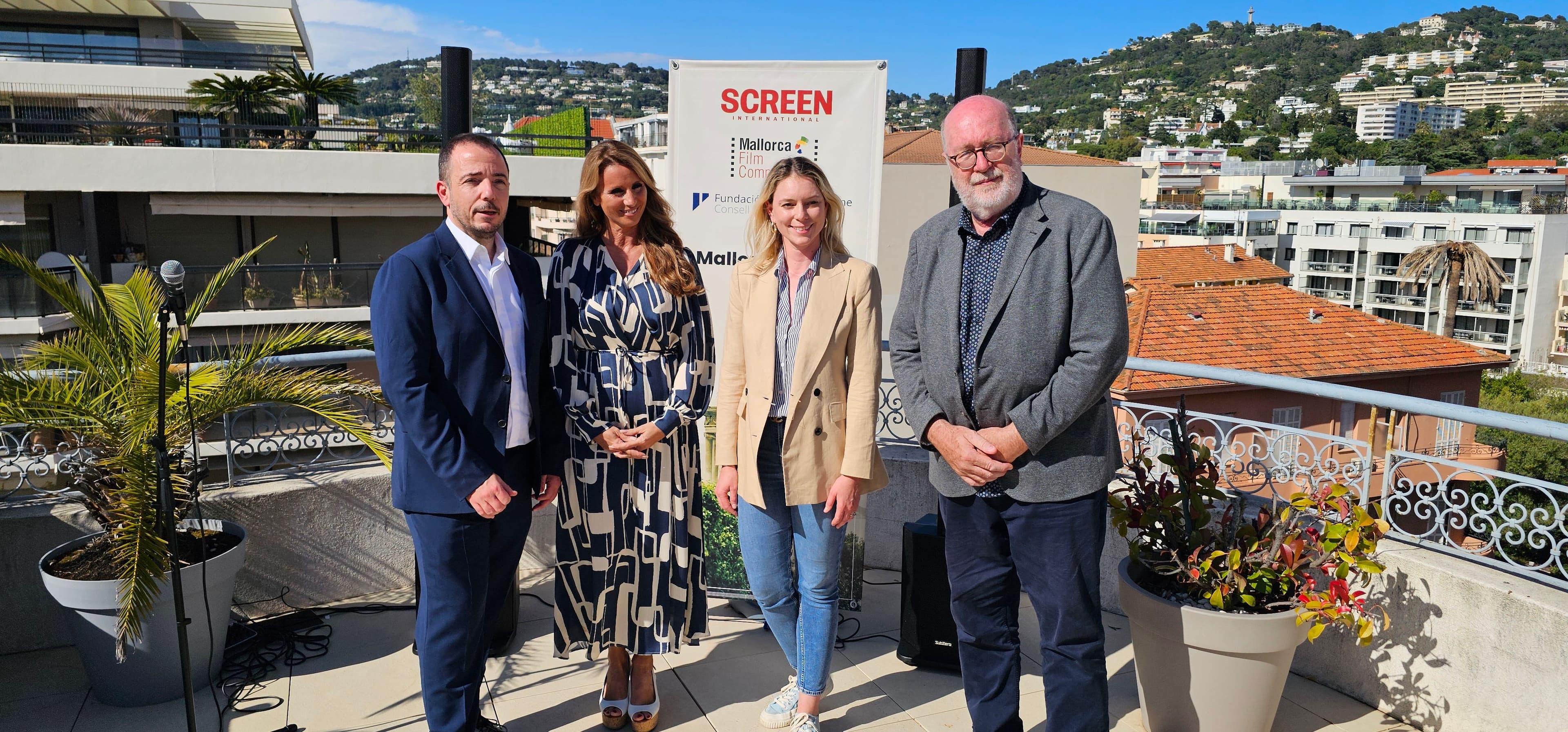 Ripoll, Sciacovelli, Seeling y Barbadillo en el Acto de la Mallorca Film Commission