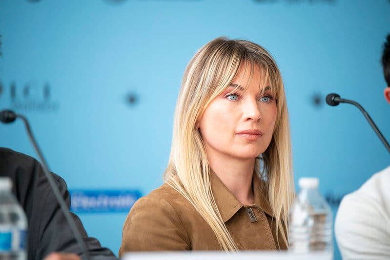 La actriz mexicana Ludwika Paleta durante la conferencia de prensa de la película 'Deseo' celebrada en el FICG, en abril de 2026