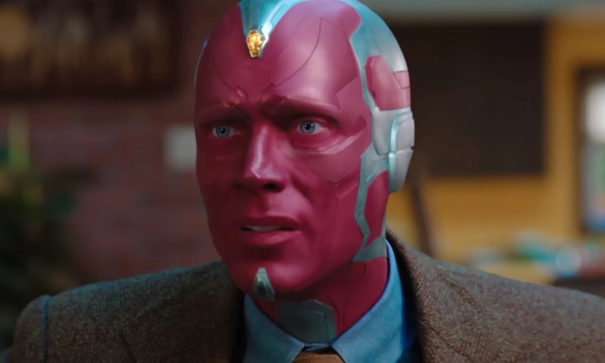 Fotograma de la serie 'Bruja Escarlata y Visión', con Paul Bettany
