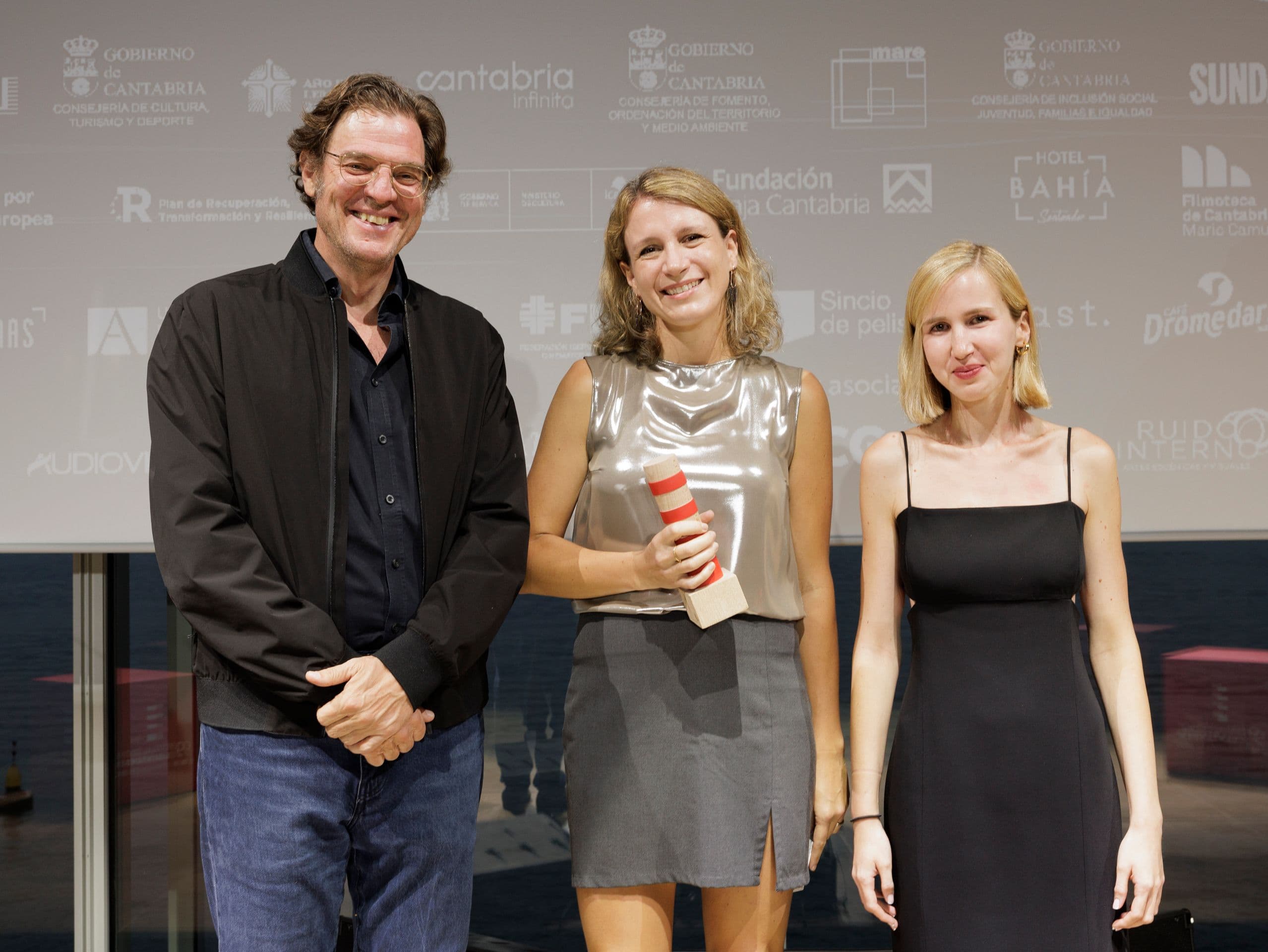 Álvaro Longoria, Clara Roquet y Júlia Olmo en el Festival de Cine de Santander 2025