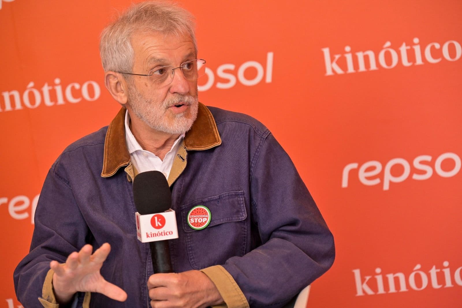 José Ramón Soroiz visita el set de Kinótico en el Festival de San Sebastián, donde ha presentado 'Maspalomas'