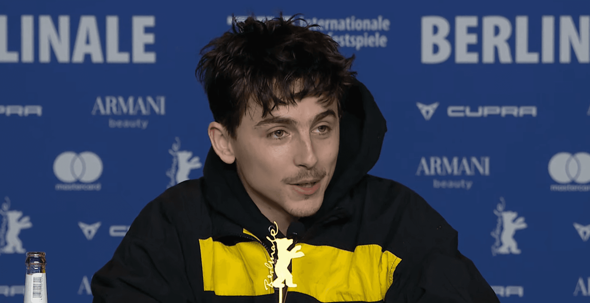 El actor Timothée Chalamet durante la presentación de 'A complete unknown' en la Berlinale de 2025