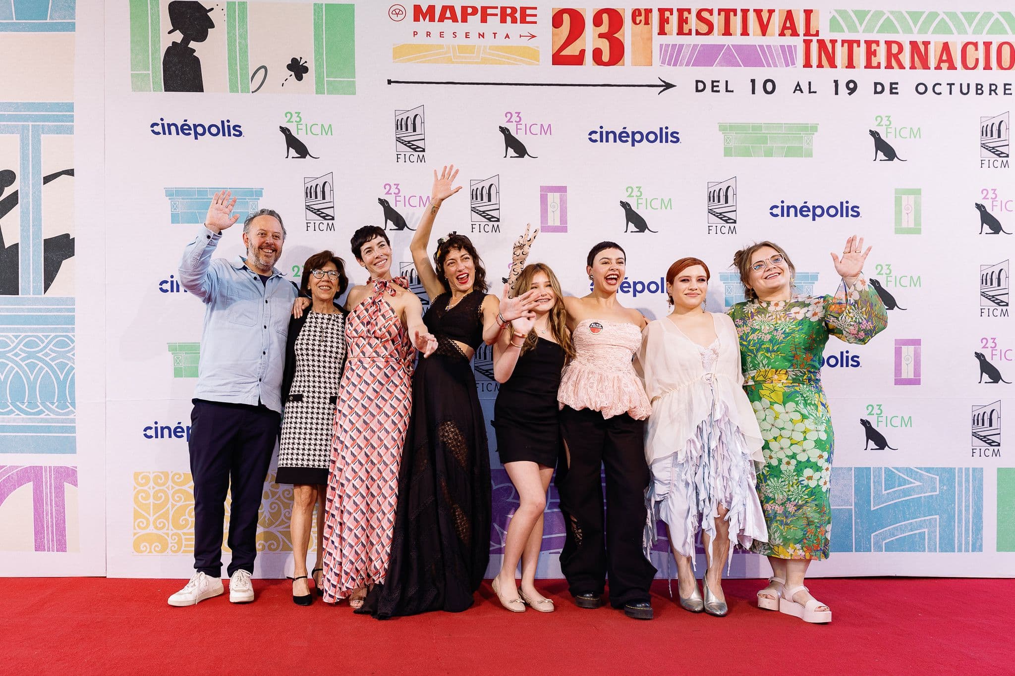 Equipo técnico y elenco de la película mexicana 'Vainilla' durante en el festival de Morelia, octubre 2025