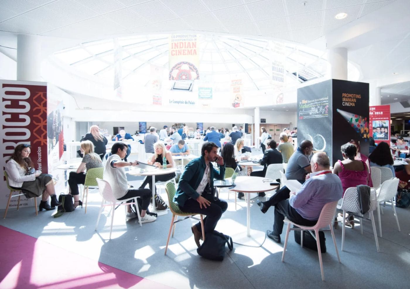 Vista del Marché du Film del Festival de Cannes, el mercado internacional del cine.