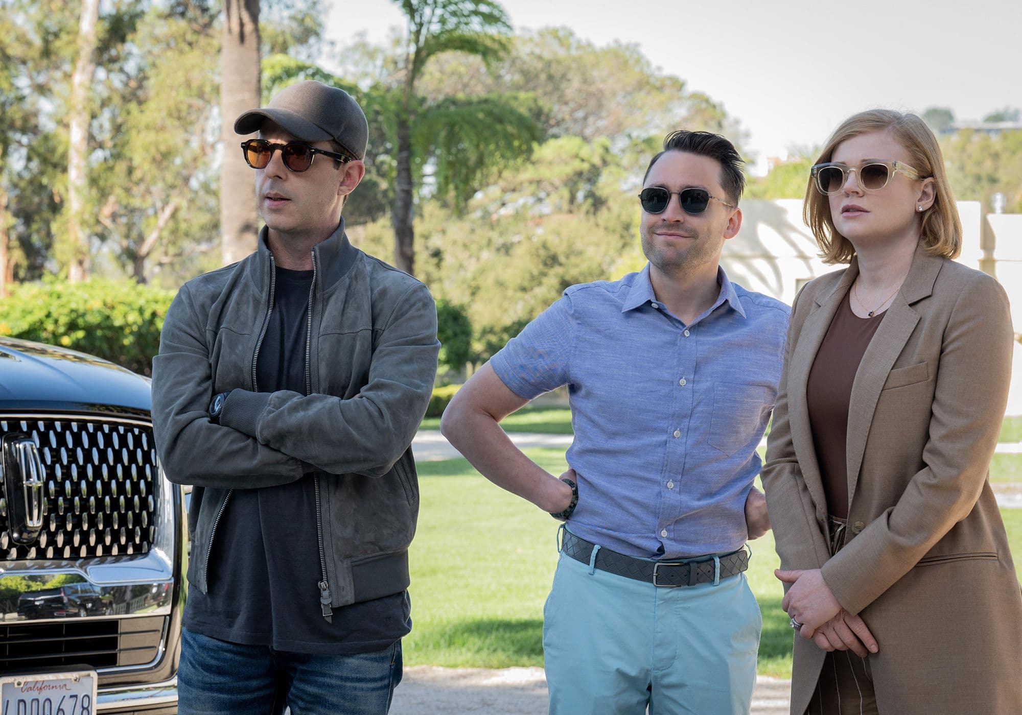 Sarah Snook, Jeremy Strong y Kieran Culkin, en la cuarta temporada de 'Succession'