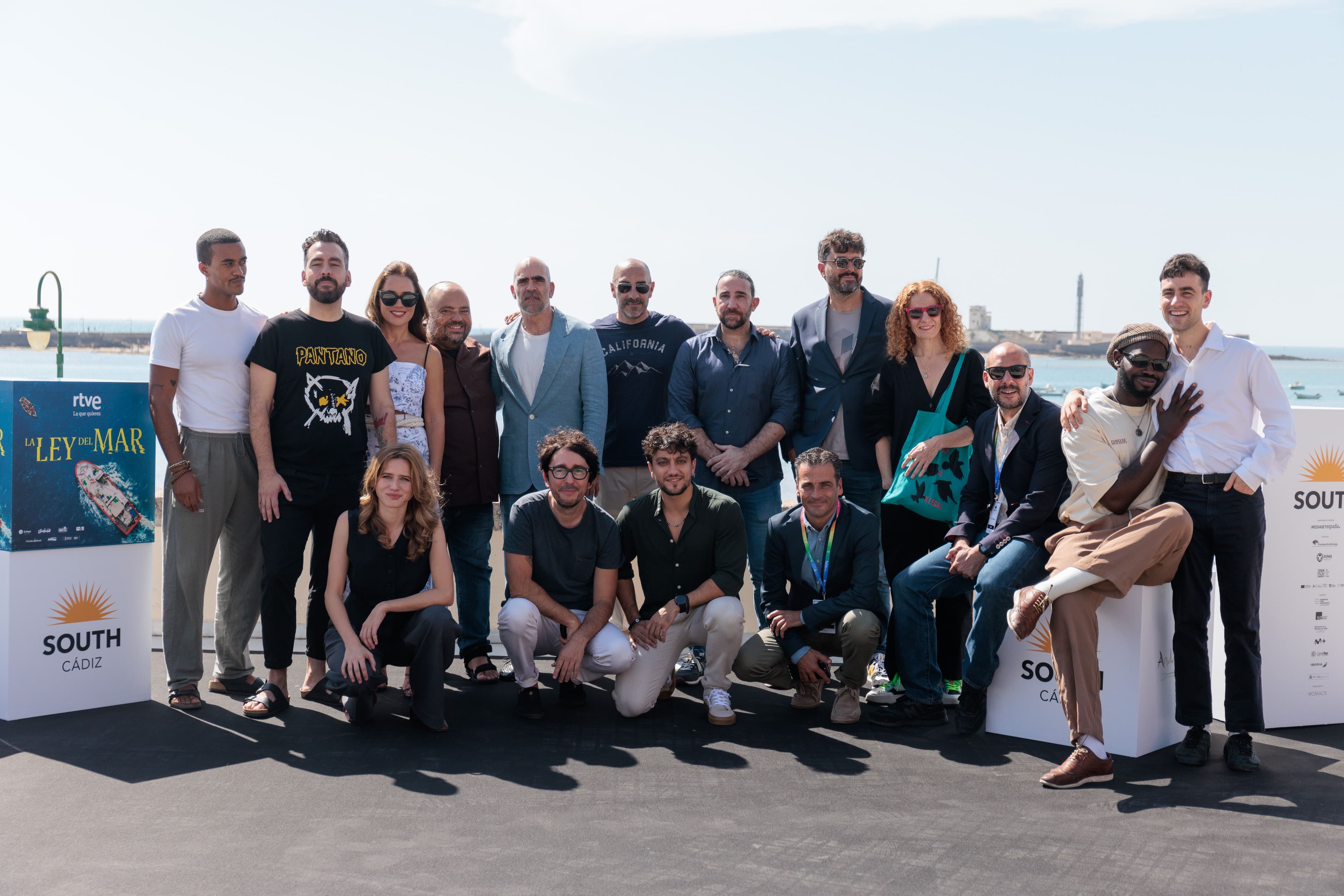 El equipo de 'La ley del mar' en la presentación de la serie en el South International Series Festival