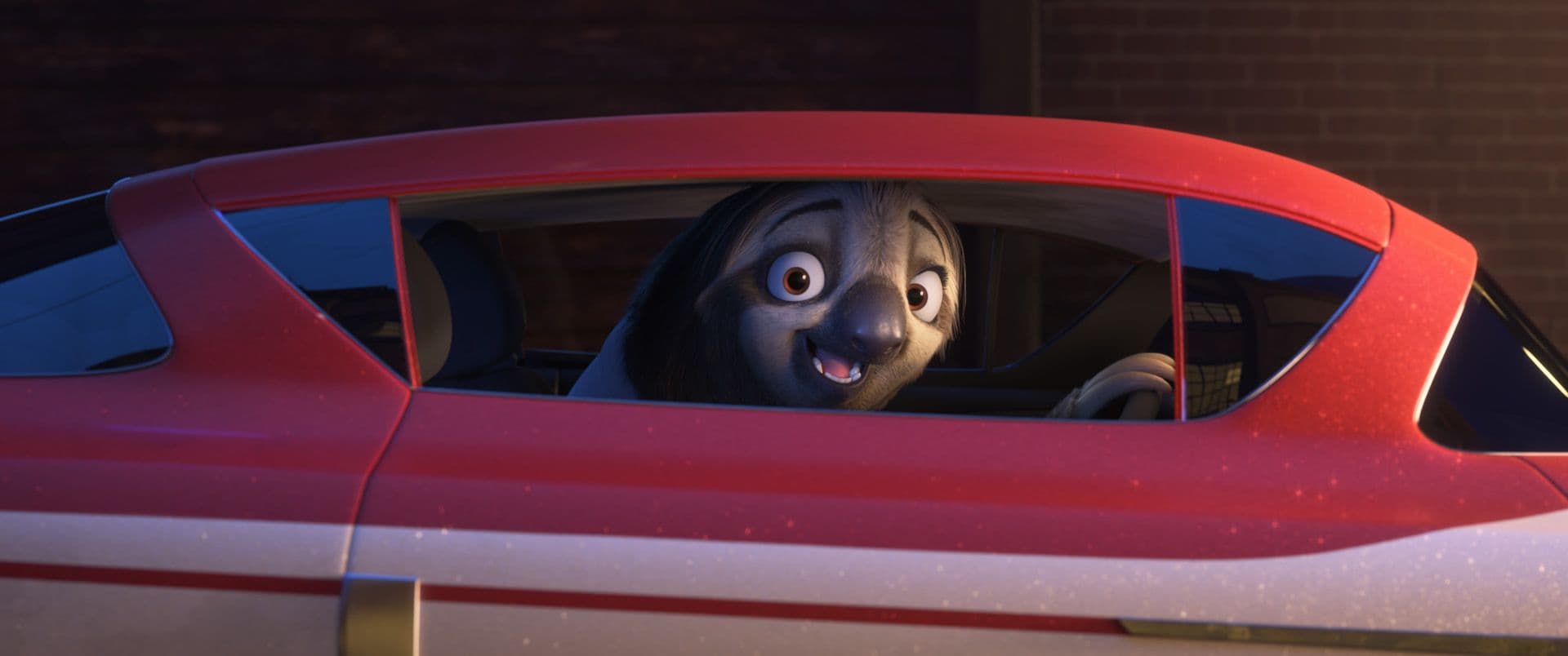Fotograma promocional de 'Zootrópolis 2' con uno de sus personajes secundarios: Flash, el perezoso