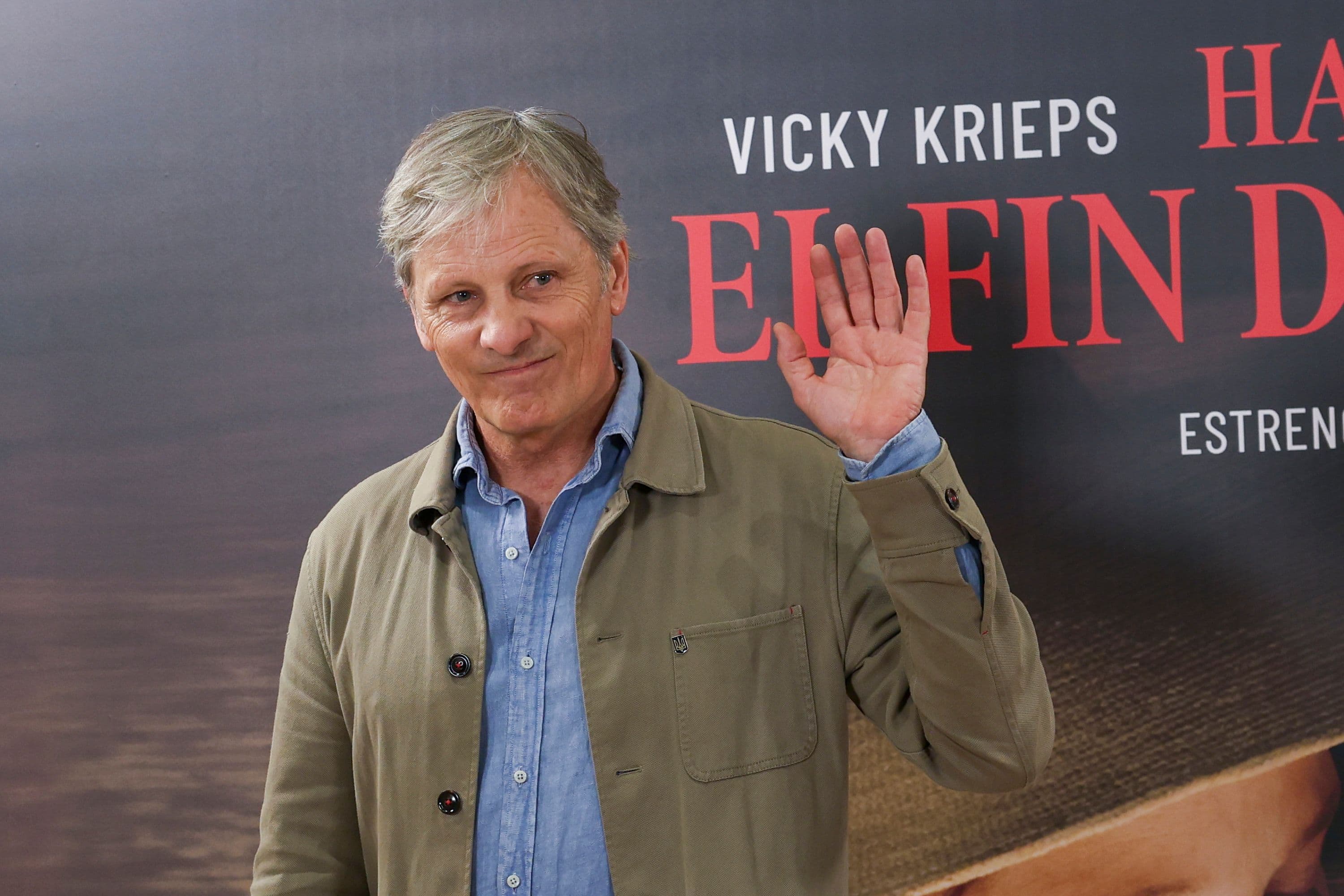 El actor y director Viggo Mortensen, ante el photocall de su película 'Hasta el fin del mundo'