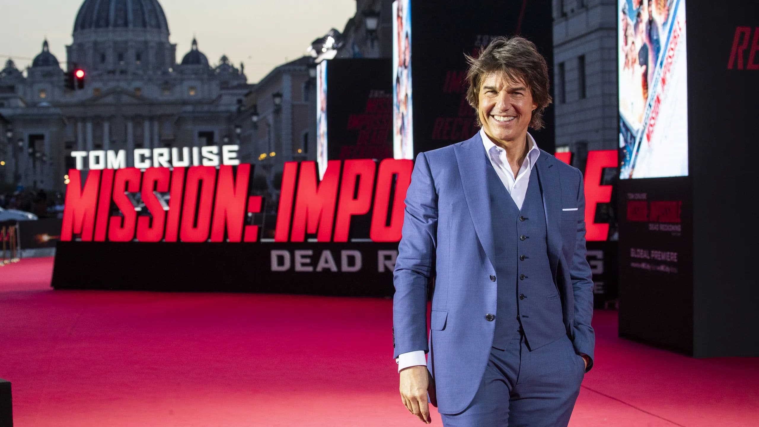 Tom Cruise durante la premiere en Roma de 'Misión Imposible: Sentencia Mortal Parte 1'