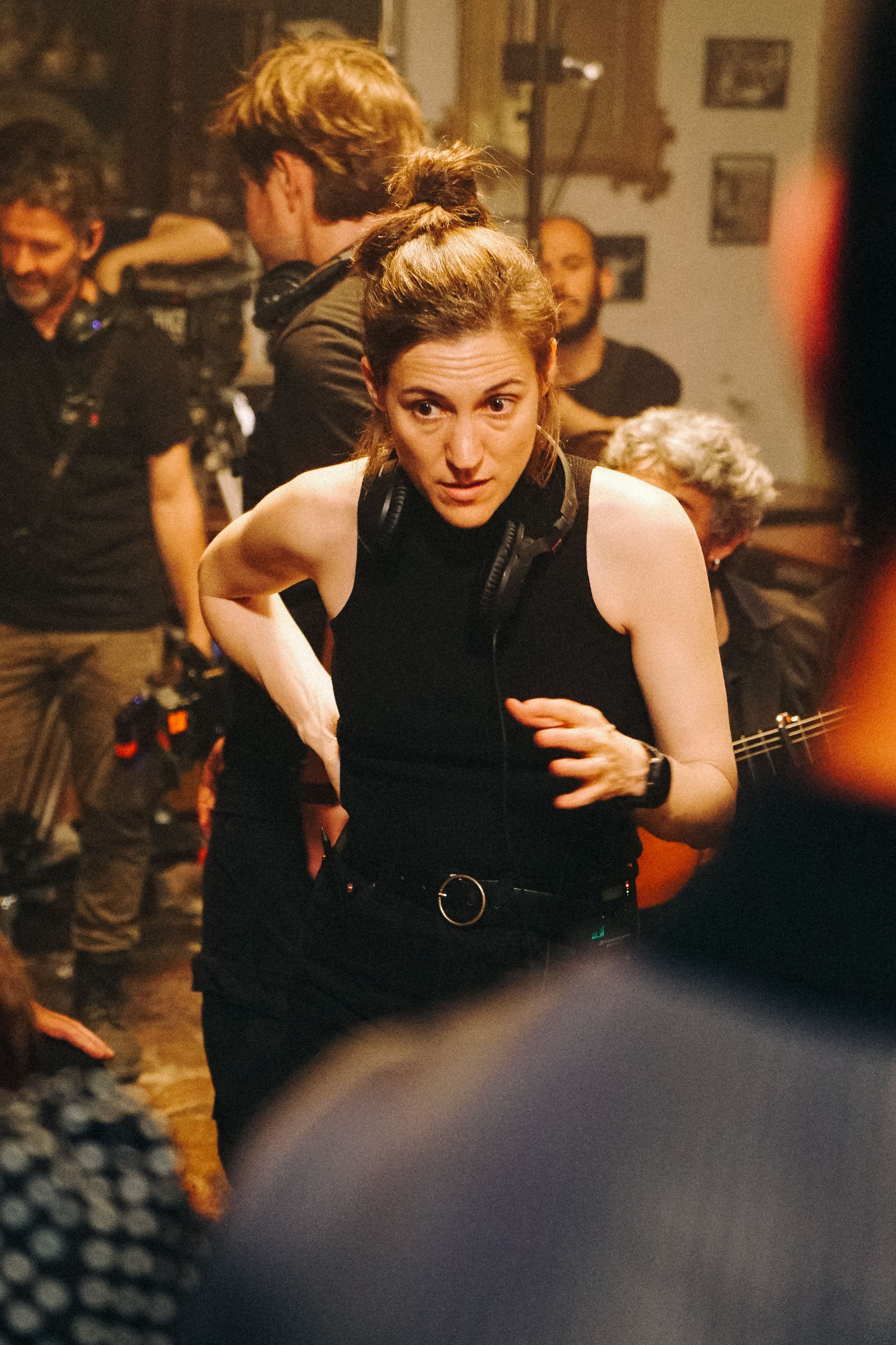 La directora Carla Simón, durante el rodaje de 'Flamenco', cortometraje para ICEX