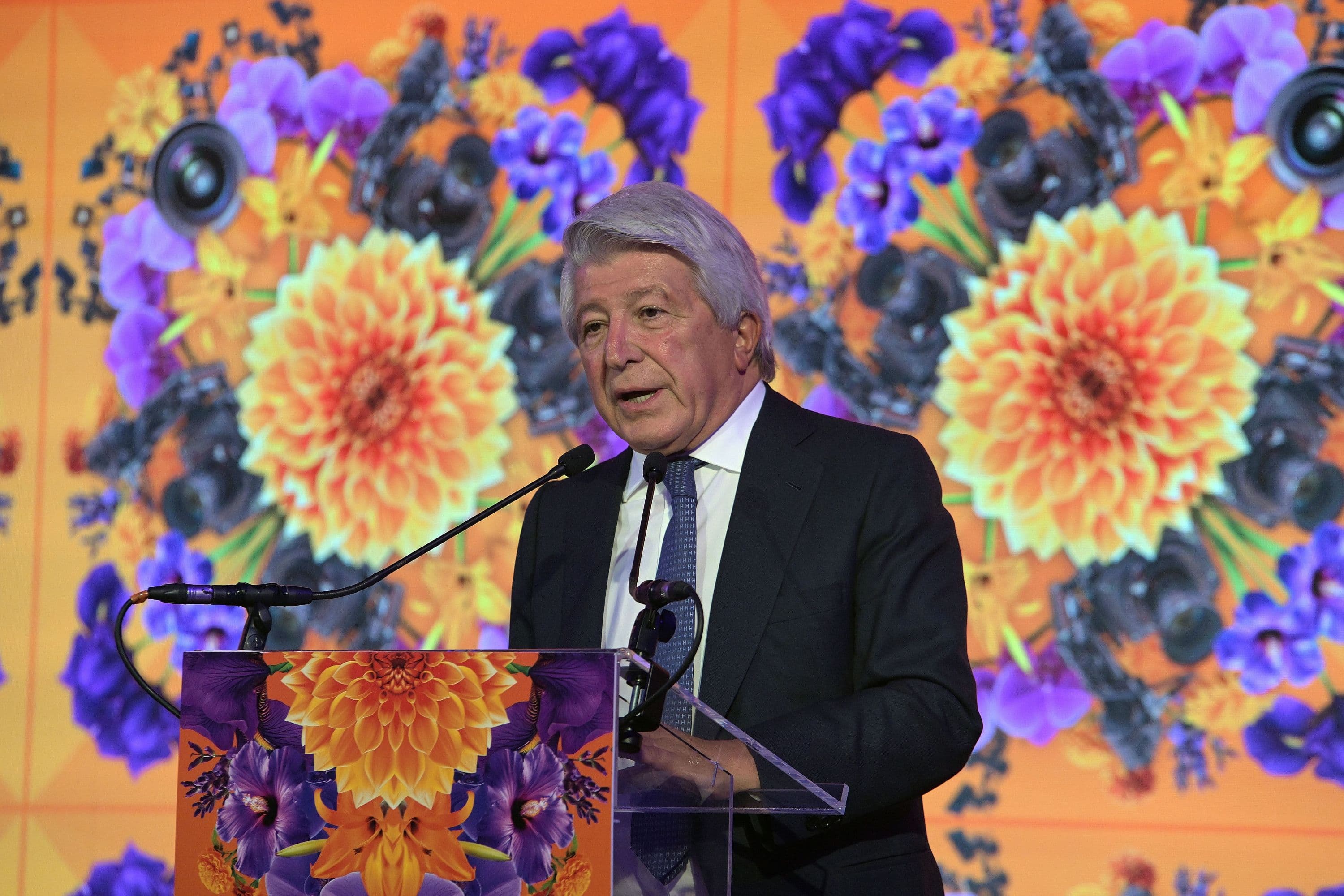 Enrique Cerezo, presidente de EGEDA y Platino Industria, en el acto de inauguración de la quinta edición de Iberseries & Platino Industria