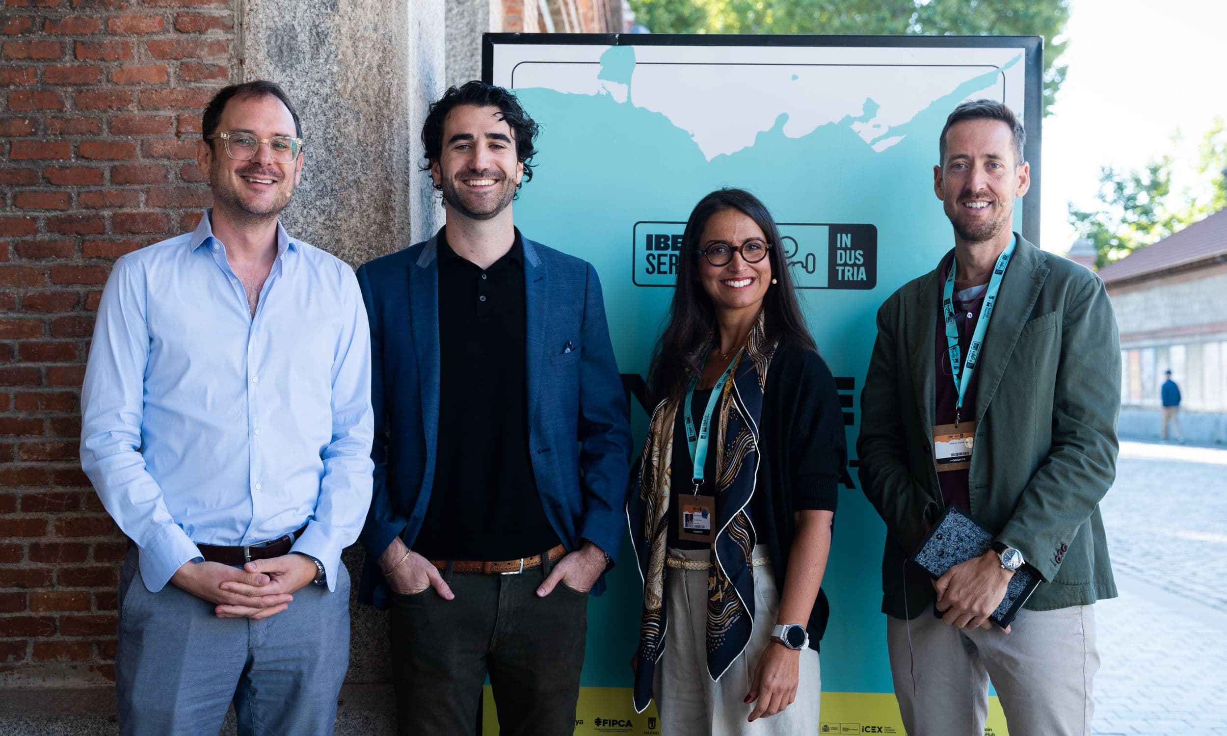 Tyler Gould, Elisa Alvares y Patrick Fischer, ponentes de una mea sobre financiación la cuarta edición de Iberseries & Platino Industria moderada por Stewart Clarke
