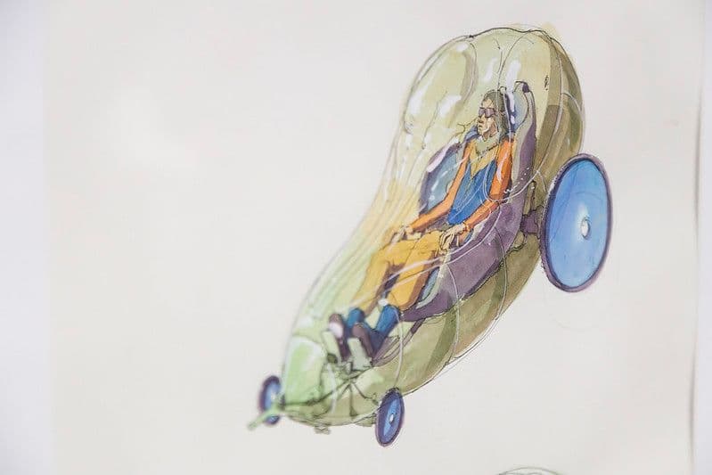 Boceto del artista Liqen para la exposición 'Human Nature' en el marco del FICG