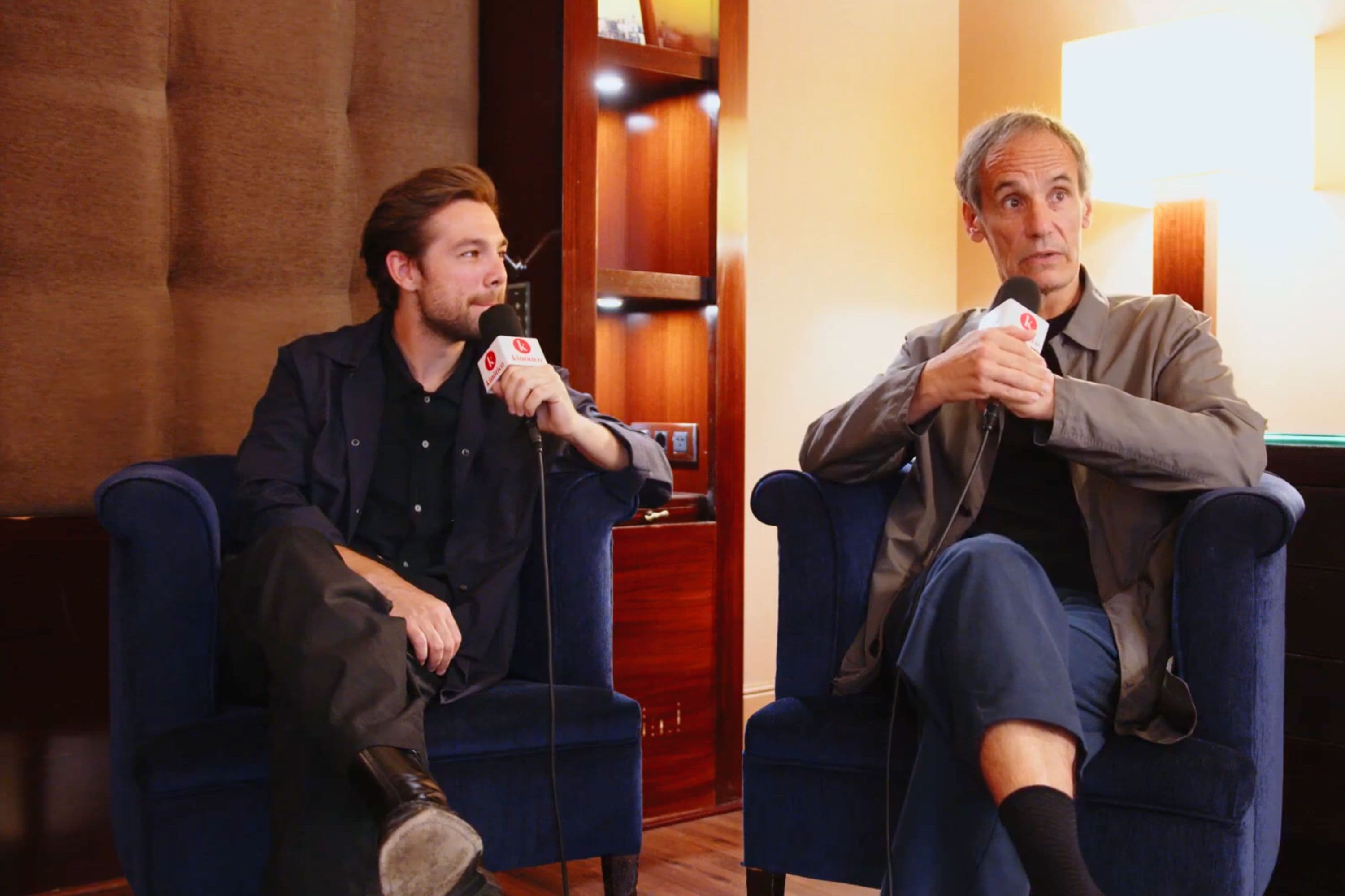 Carlos Cuevas y Francesc Garrido, intérpretes de 'El anfitrión', durante la entrevista en el BCN Film Fest 2026