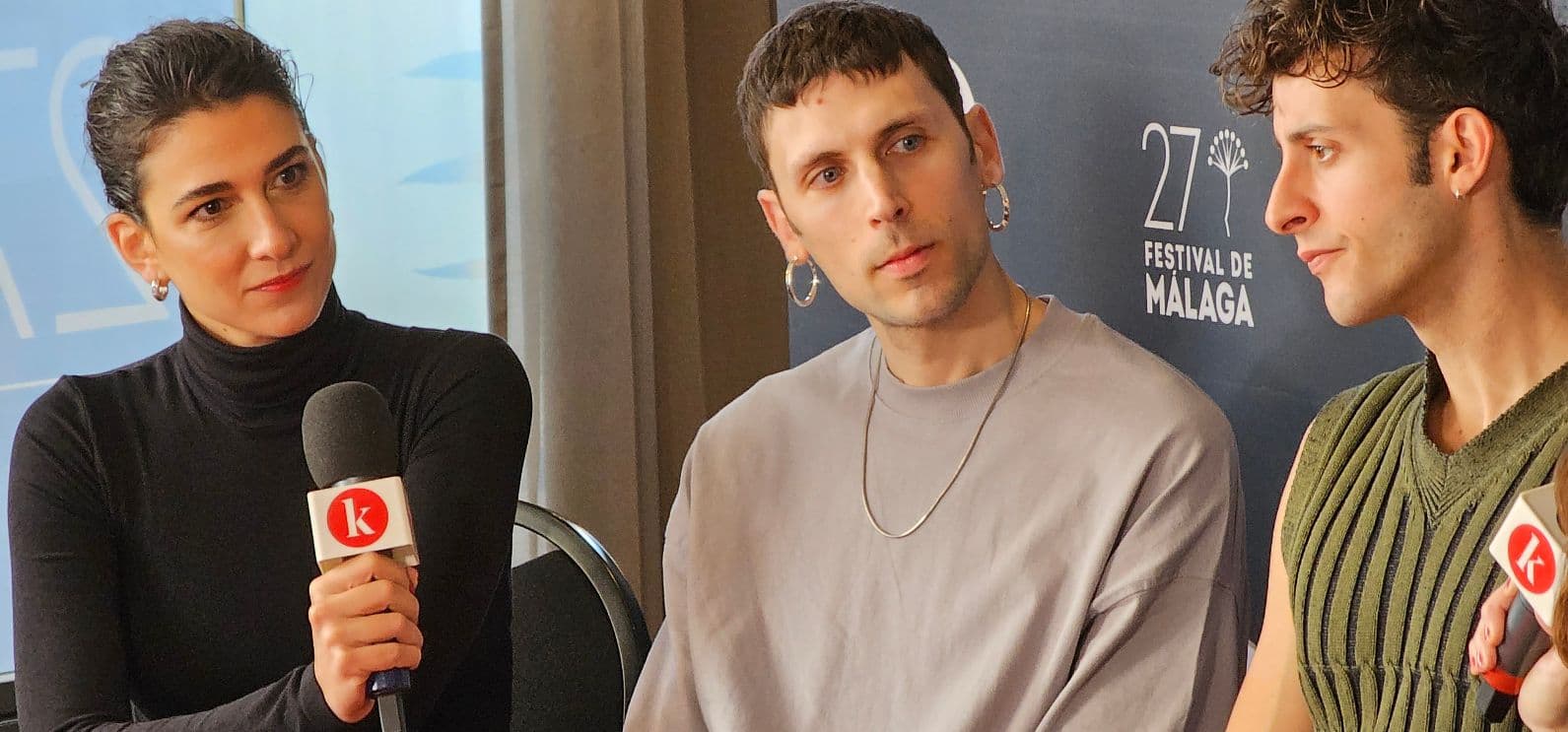 Stéphanie Magnin, Cristalino y Daniel Ibáñez presentan 'Segundo premio', de Isaki Lacuesta, en el Festival de Málaga
