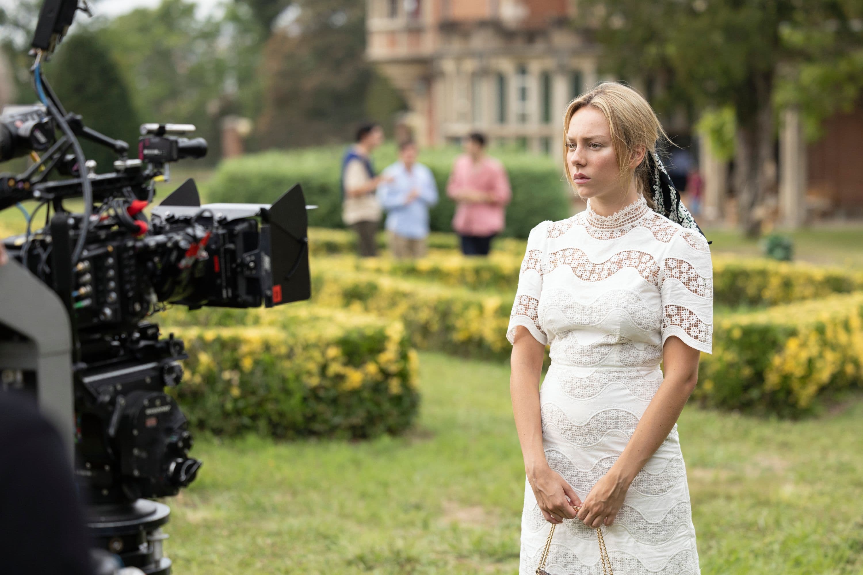 Ester Expósito durante el rodaje de la película 'El talento'