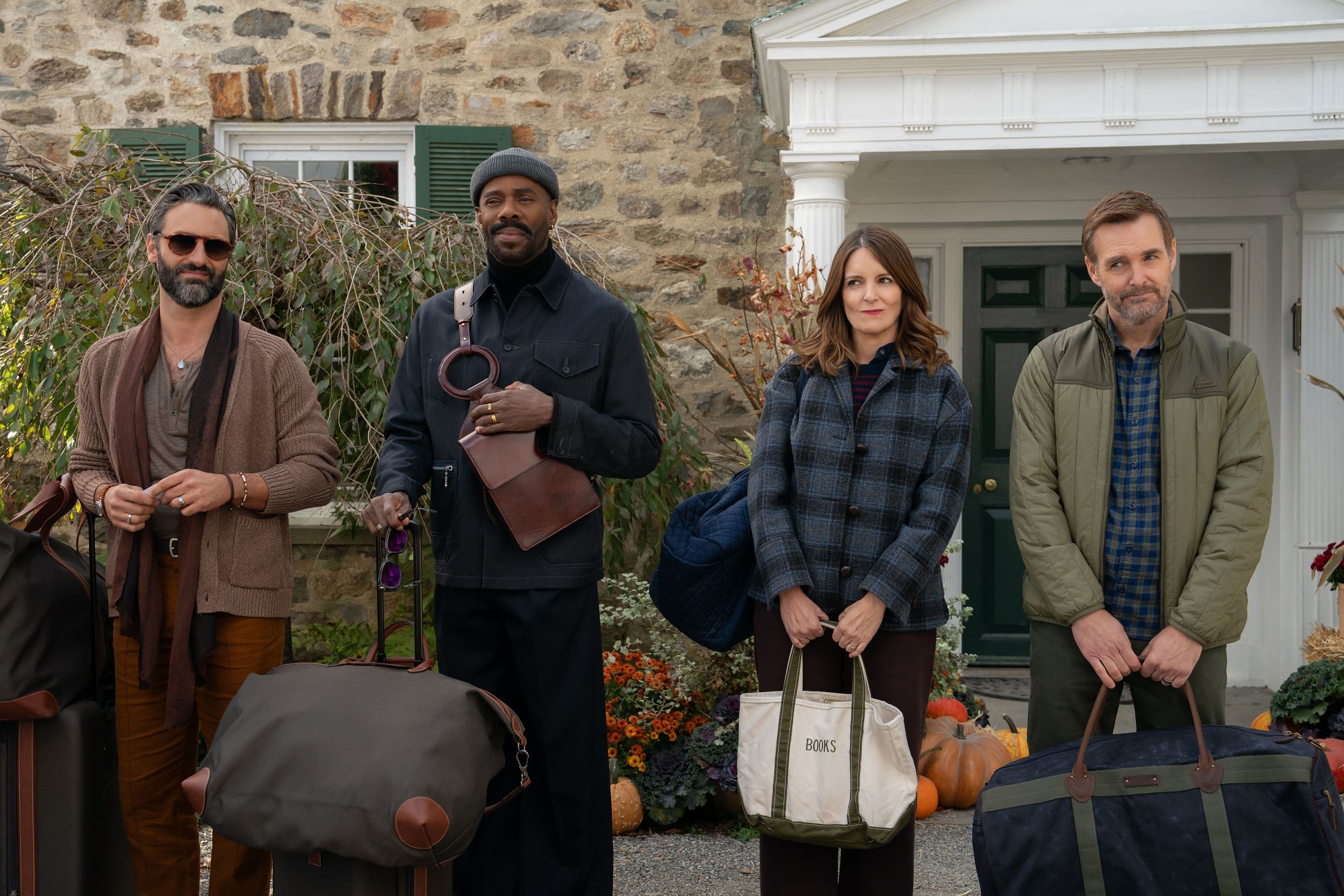 Fotograma de la miniserie 'Las cuatro estaciones', con Marco Calvani, Colman Domingo, Tina Fey y Will Forte