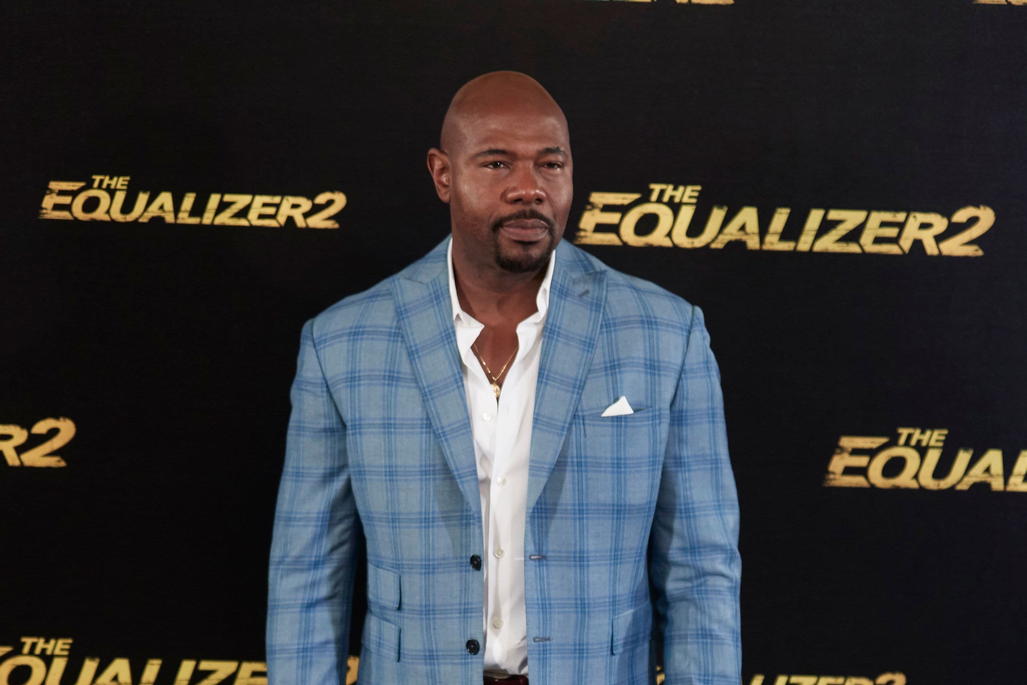 Antoine Fuqua posa en la presentación de 'The Equalizer 2'