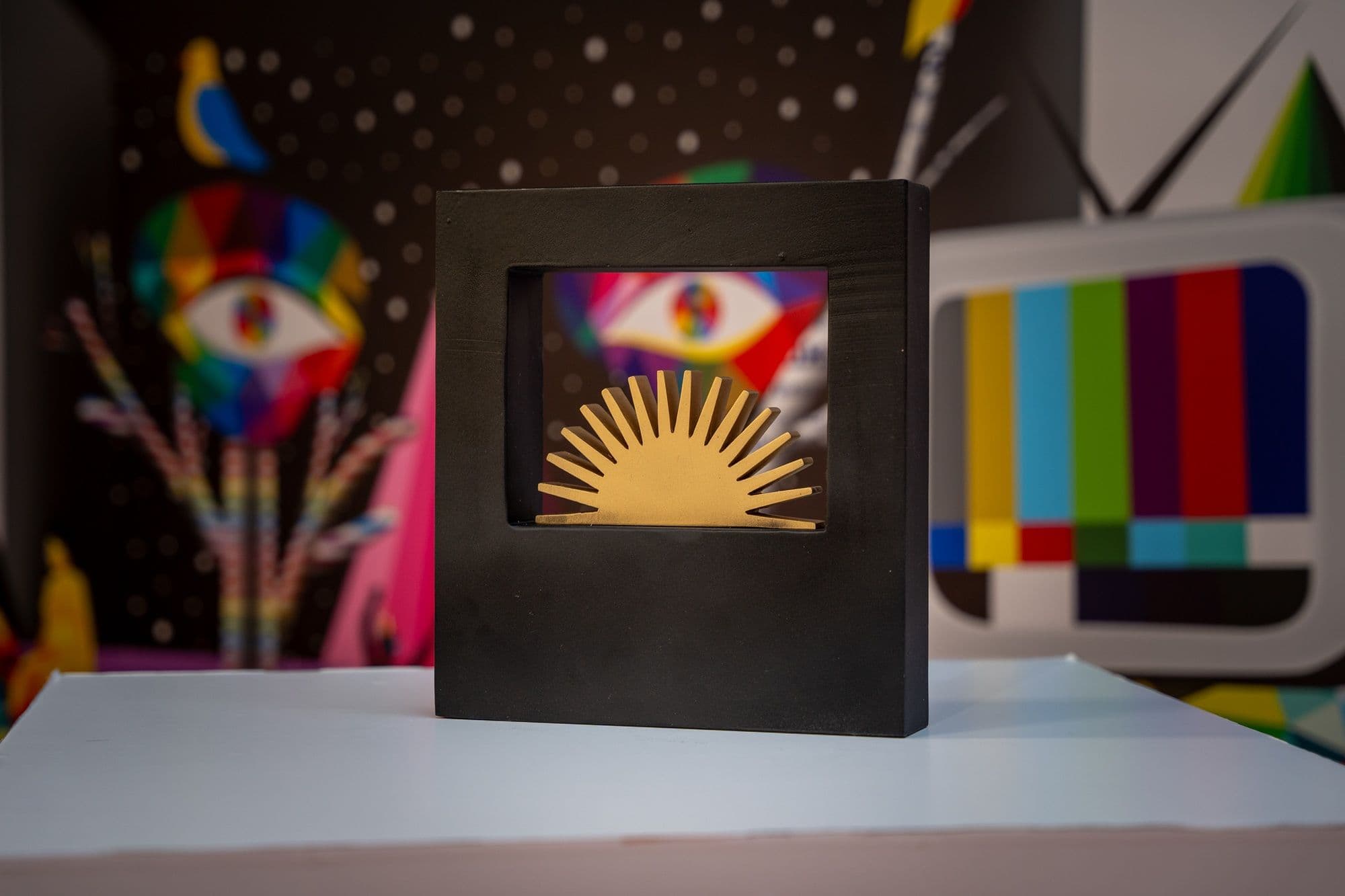 Fotografía de uno de los galardones entregados en el South International Series Festival de Cádiz