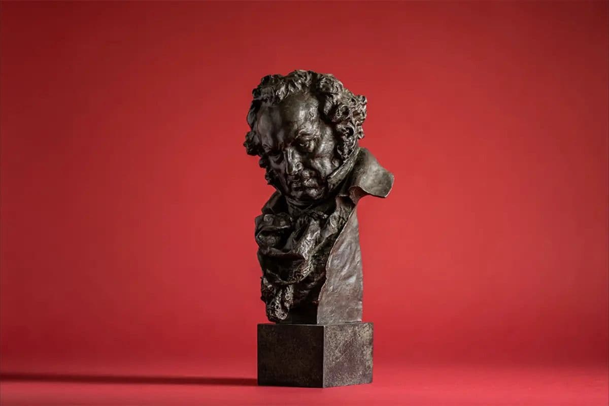 Imagen de recurso de la estatuilla de bronce que entregan los Premios Goya