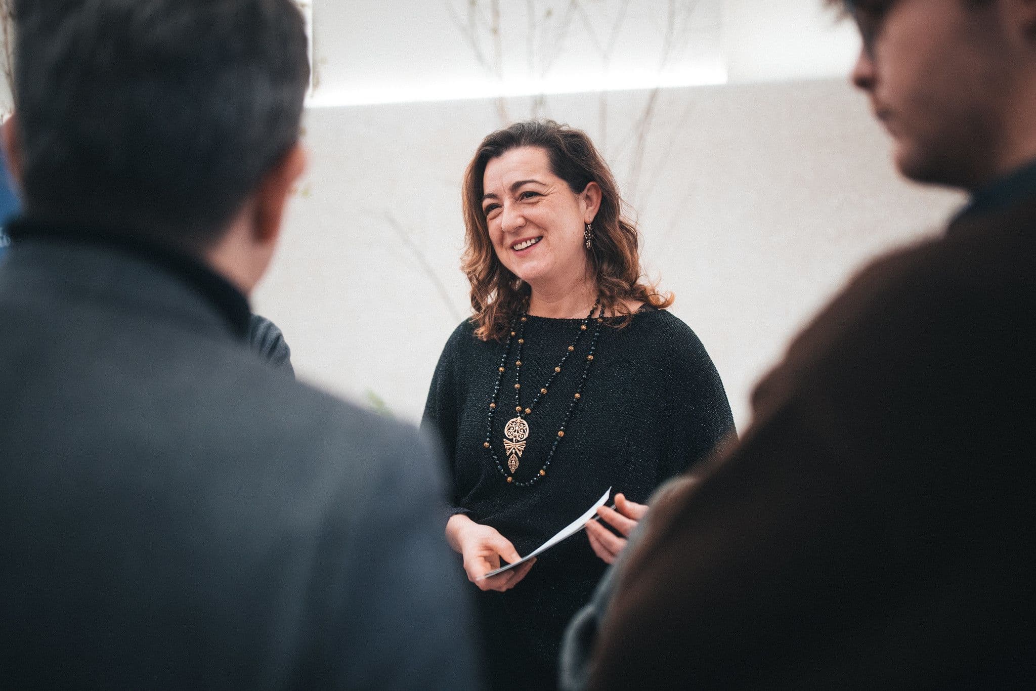 Lucía Veiga, Presidenta de la Academia Galega do Audiovisual, en un acto oficial de la institución