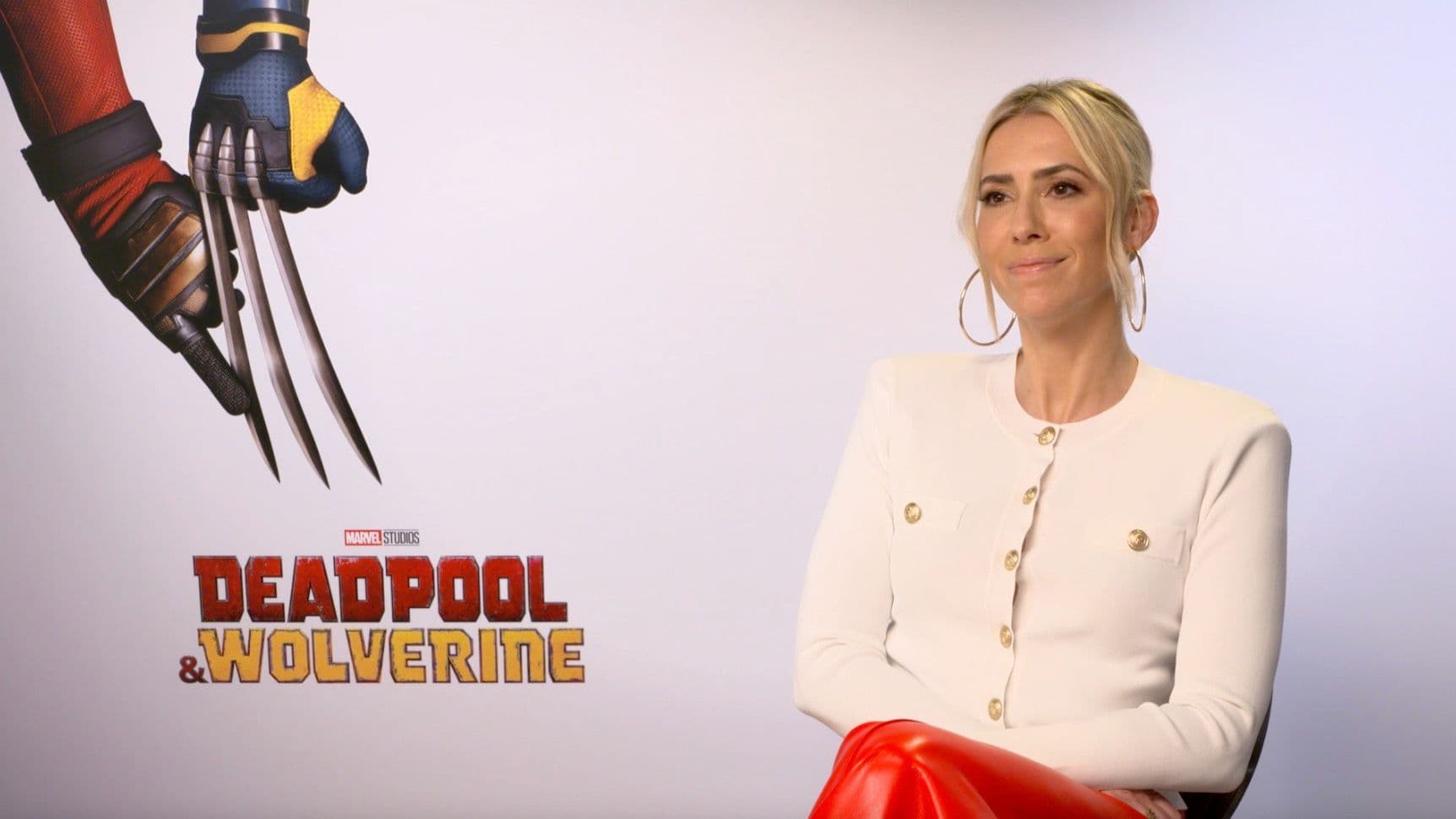 La productora Wendy Jacobson, en el junket de 'Deadpool y Lobezno'