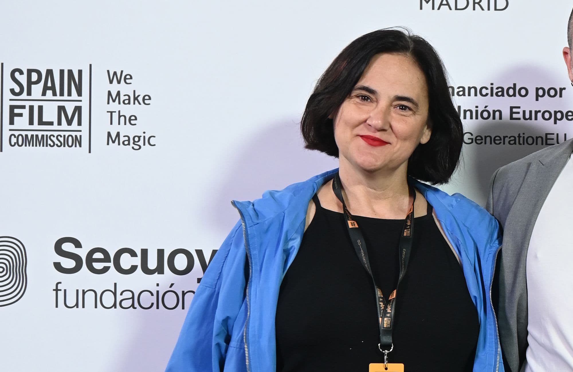 La productora Marta Baldó durante la presentación de la serie 'Esto no es Suecia' en Iberseries & Platino Industria 2023