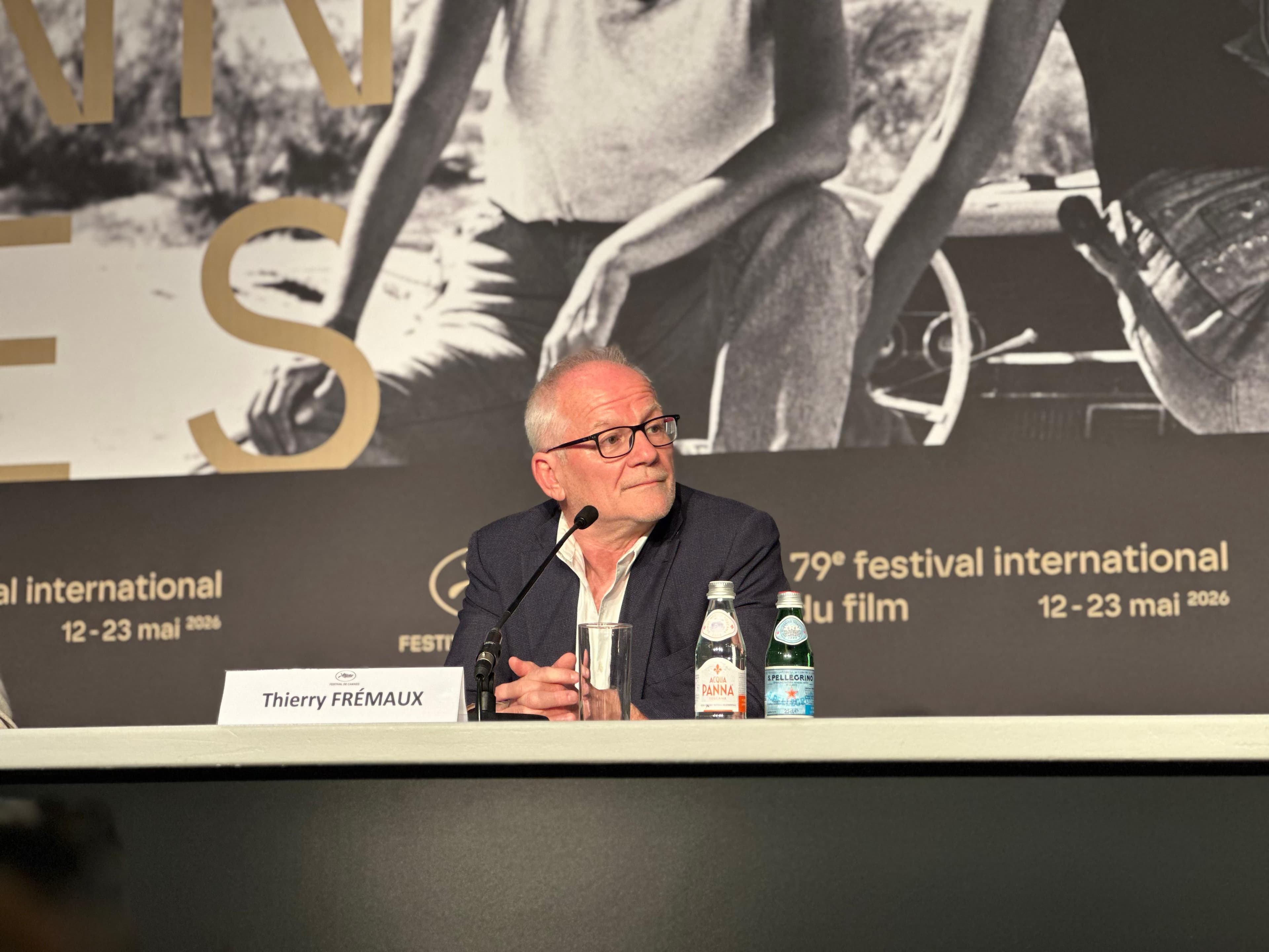 Thierry Frémaux, máximo responsable del Festival de Cannes, en una rueda de prensa en 2026