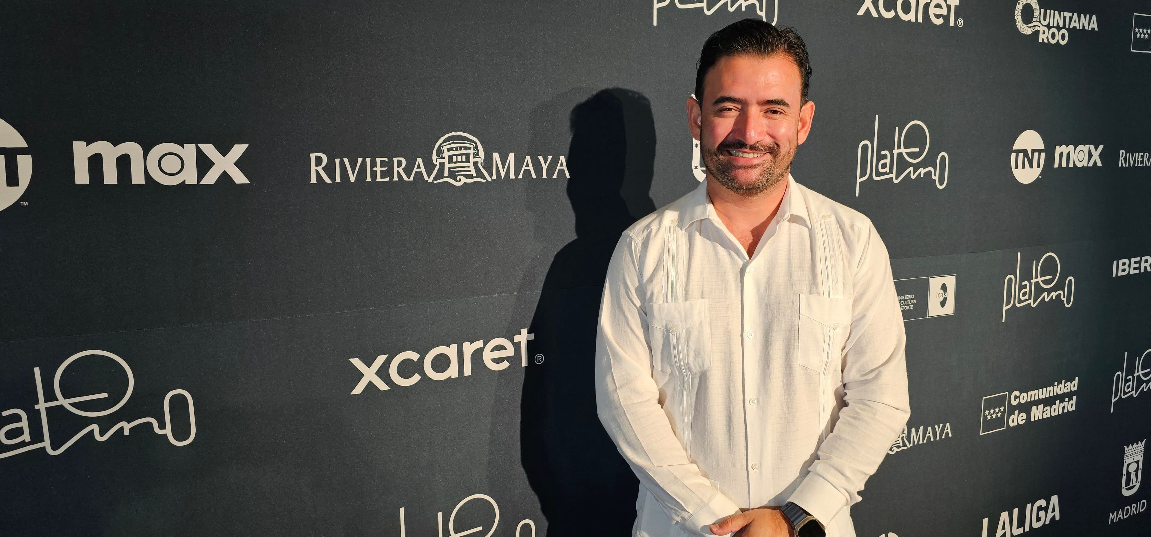 Andres Martínez, director del Consejo de Promoción Turística del estado mexicano de Quintana Roo, en los XI Premios Platino