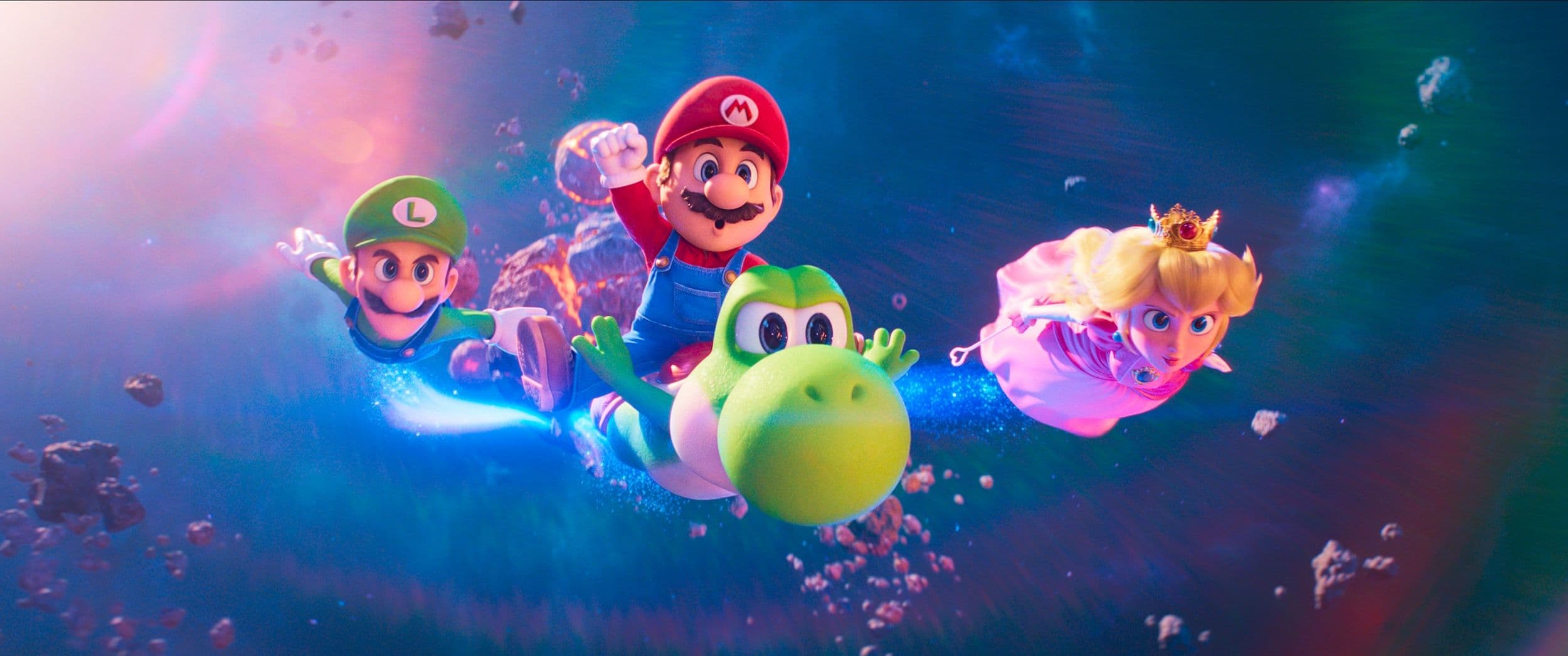 Fotograma promocional de 'Super Mario Galaxy: La película', dirigida por Aaron Horvath y Michael Jelenic
