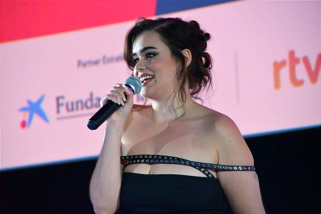 La actriz Barbie Ferreira durante la inauguración del BCN Film Fest 2025