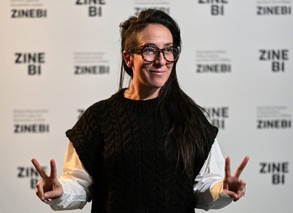La productora y directora Diana Bustamante, durante una visita al festival Zinebi de Bilbao