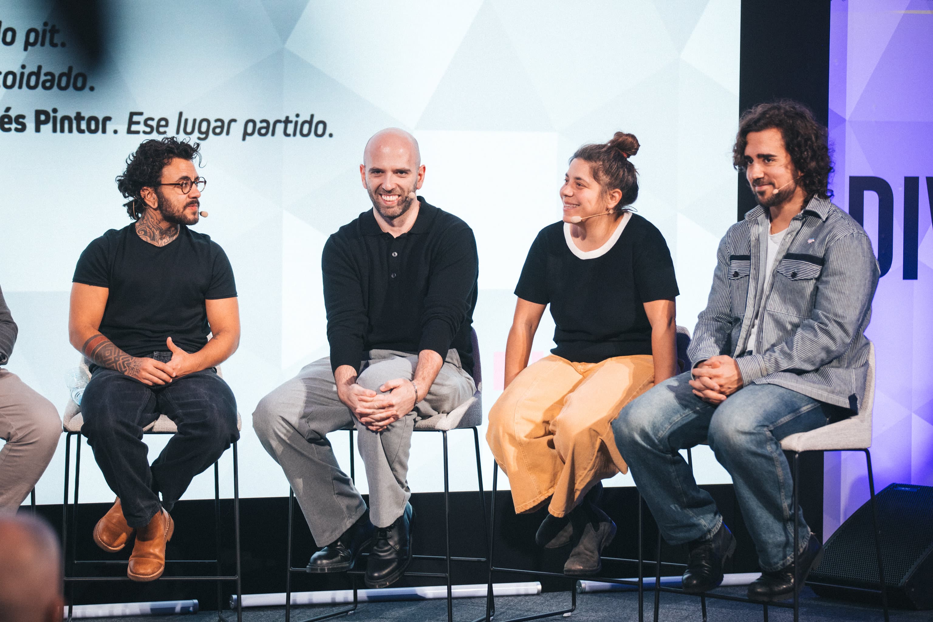 Ary Zara, Pablo Santidrián, Inés Pintor y Miguel Canalejo durante el III Foro de la Industria Gallega del Audiovisual (FIGA)
